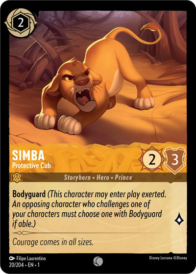 Image for Simba - Protective Cub (The First Chapter) (20/204) - Disney Lorcana