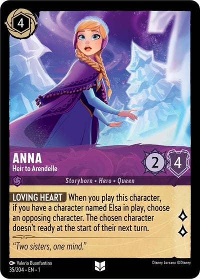 Image for Anna - Heir to Arendelle (The First Chapter) (35/204) - Disney Lorcana