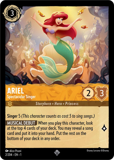 Image for Ariel - Spectacular Singer (The First Chapter) (2/204) - Disney Lorcana