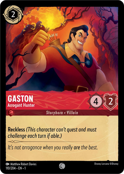 Image for Gaston - Arrogant Hunter (The First Chapter) (110/204) - Disney Lorcana