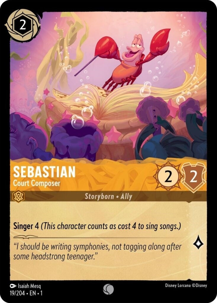 Image for Sebastian - Court Composer (The First Chapter) (19/204) - Disney Lorcana