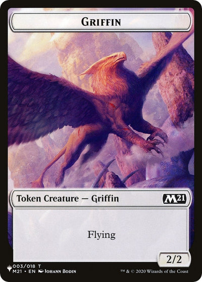 Griffin // Warrior Double-sided Token (The List Reprints) (3 // 17)