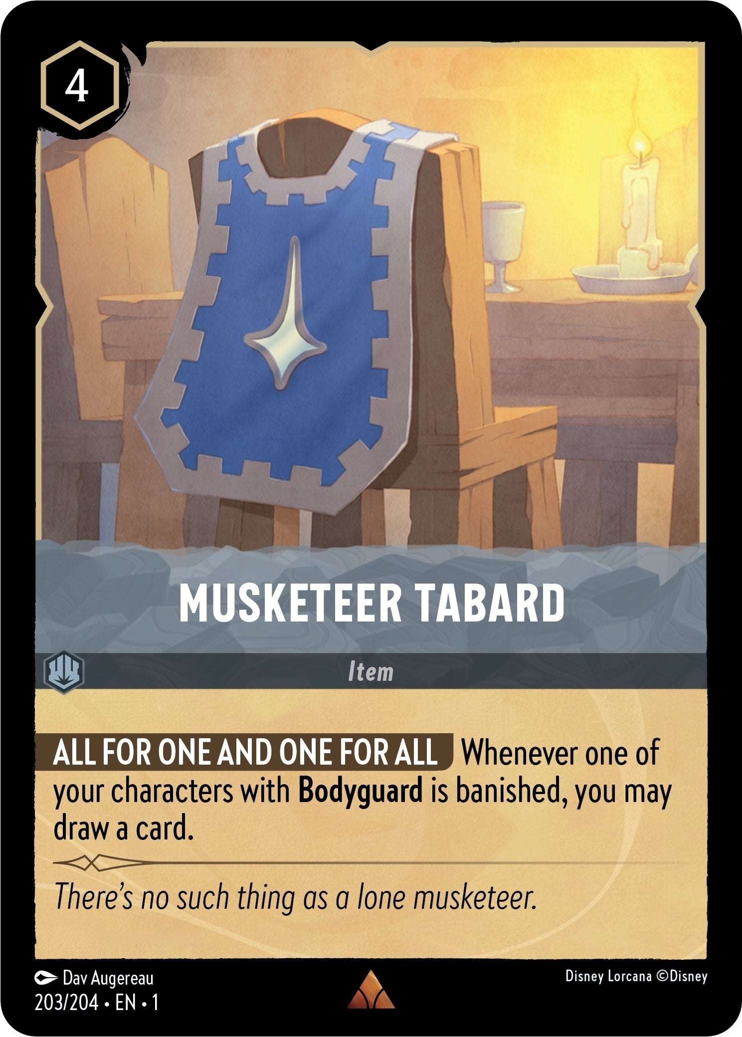 Image for Musketeer Tabard (The First Chapter) (203/204) - Disney Lorcana