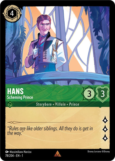 Image for Hans - Scheming Prince (The First Chapter) (78/204) - Disney Lorcana