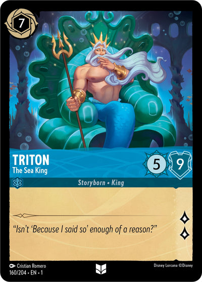 Image for Triton - The Sea King (The First Chapter) (160/204) - Disney Lorcana