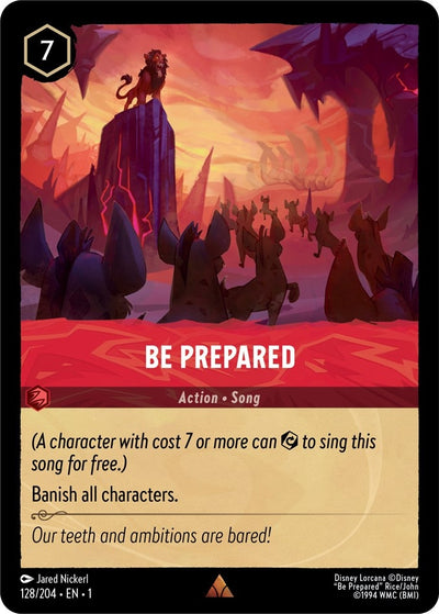Image for Be Prepared (The First Chapter) (128/204) - Disney Lorcana