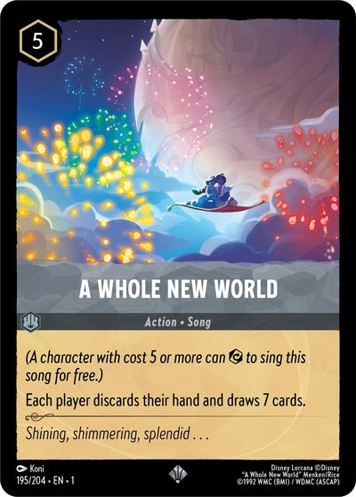 Image for A Whole New World (The First Chapter) (195/204) - Disney Lorcana