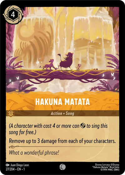 Image for Hakuna Matata (The First Chapter) (27/204) - Disney Lorcana