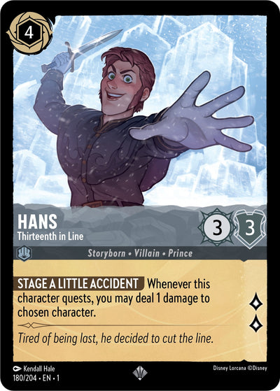 Image for Hans - Thirteenth in Line (The First Chapter) (180/204) - Disney Lorcana