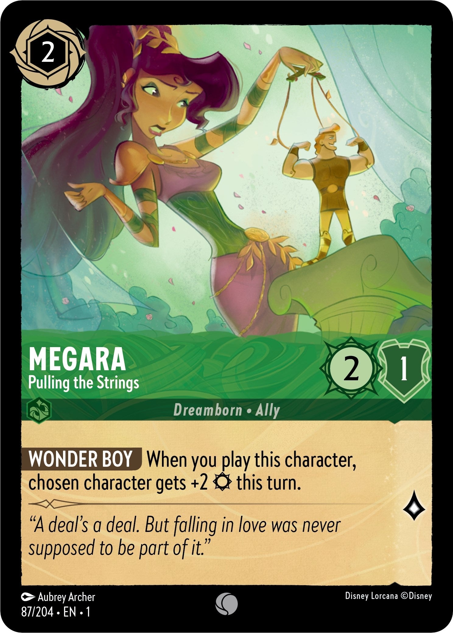 Image for Megara - Pulling the Strings (The First Chapter) (87/204) - Disney Lorcana