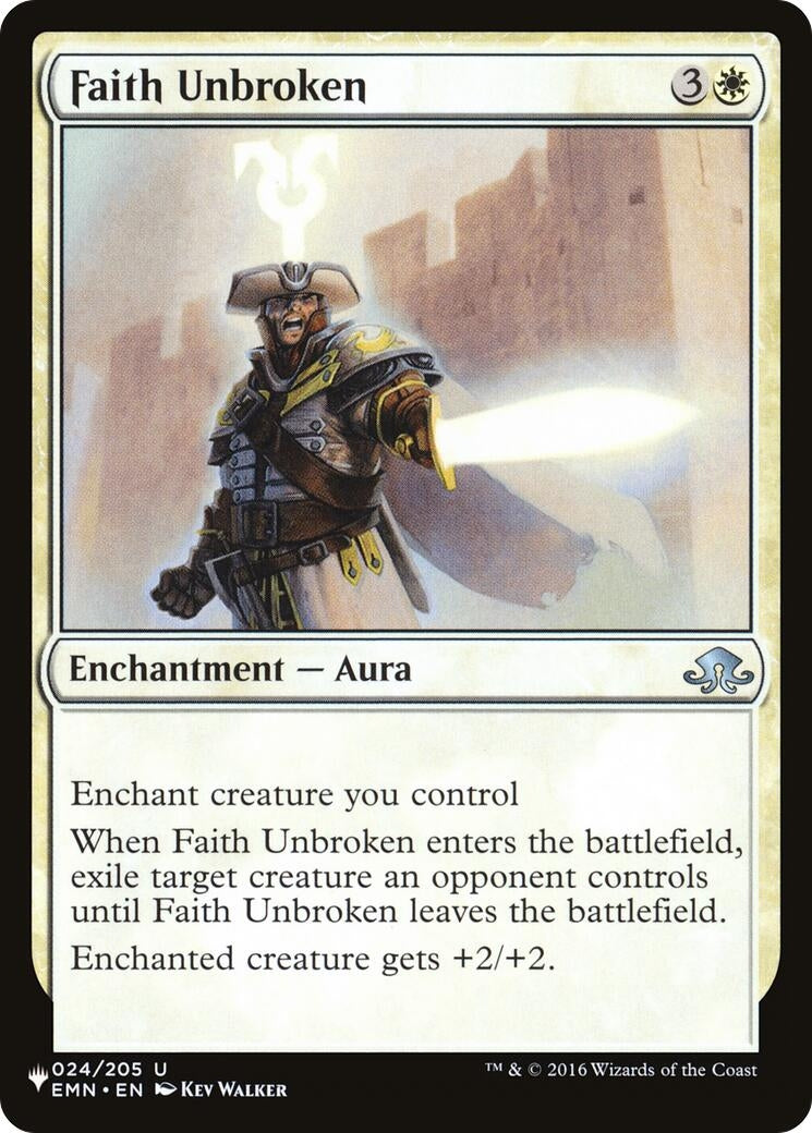 Faith Unbroken (The List Reprints) (024/205)