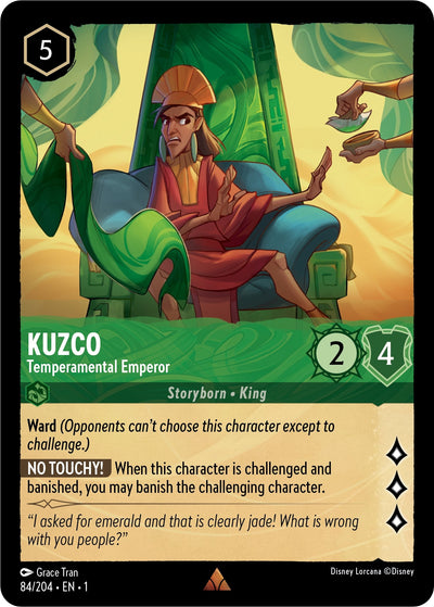 Image for Kuzco - Temperamental Emperor (The First Chapter) (84/204) - Disney Lorcana