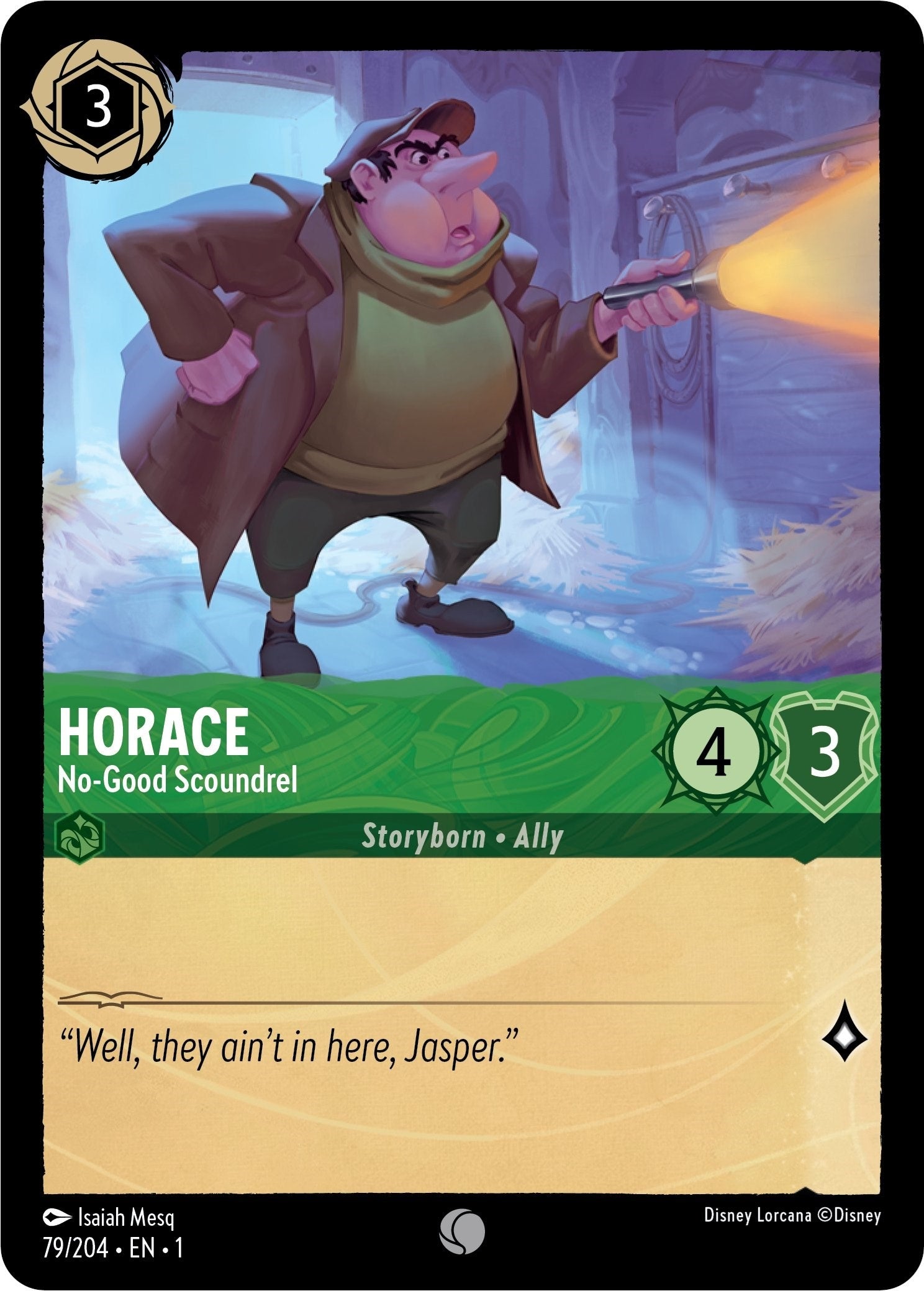 Image for Horace - No-Good Scoundrel (The First Chapter) (79/204) - Disney Lorcana