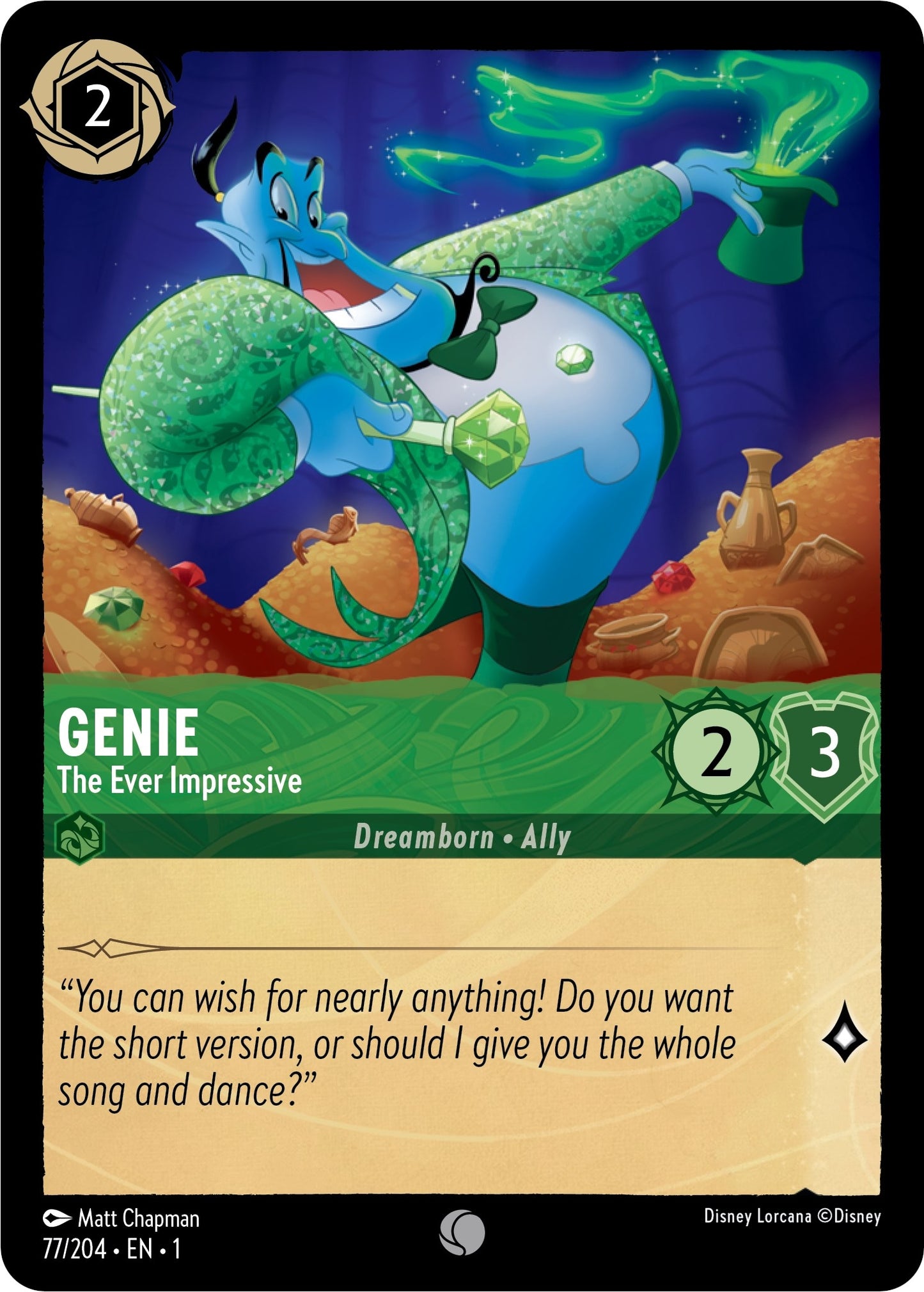 Image for Genie - The Ever Impressive (The First Chapter) (77/204) - Disney Lorcana