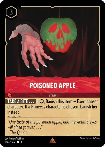 Image for Poisoned Apple (The First Chapter) (134/204) - Disney Lorcana
