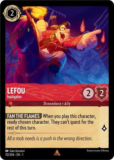 Image for Lefou - Instigator (The First Chapter) (112/204) - Disney Lorcana