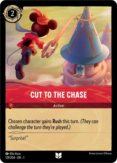 Image for Cut to the Chase (The First Chapter) (129/204) - Disney Lorcana
