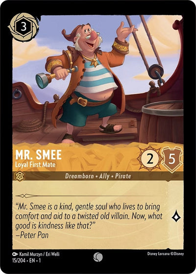 Image for Mr. Smee - Loyal First Mate (The First Chapter) (15/204) - Disney Lorcana