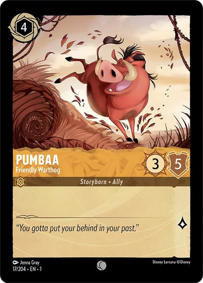 Image for Pumbaa - Friendly Warthog (The First Chapter) (17/204) - Disney Lorcana
