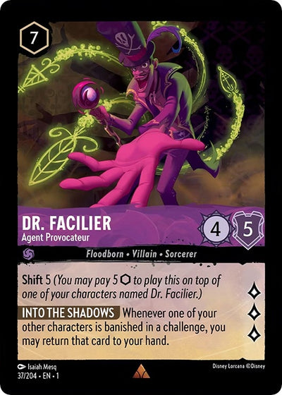 Image for Dr. Facilier - Agent Provocateur (The First Chapter) (37/204) - Disney Lorcana