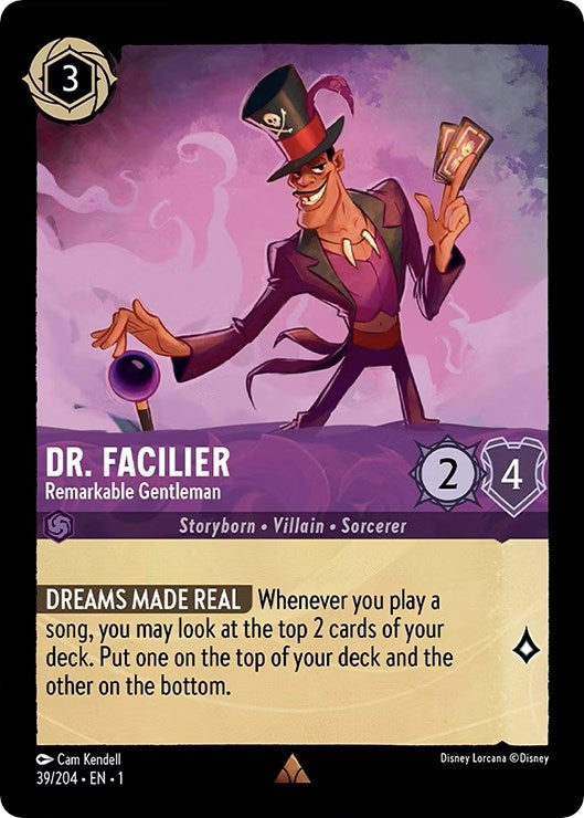 Image for Dr. Facilier - Remarkable Gentleman (The First Chapter) (39/204) - Disney Lorcana