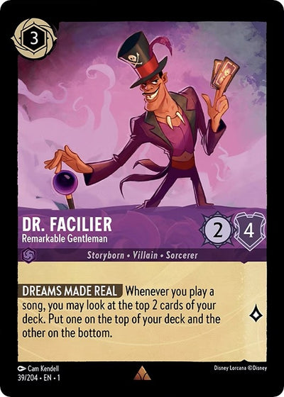 Image for Dr. Facilier - Remarkable Gentleman (The First Chapter) (39/204) - Disney Lorcana