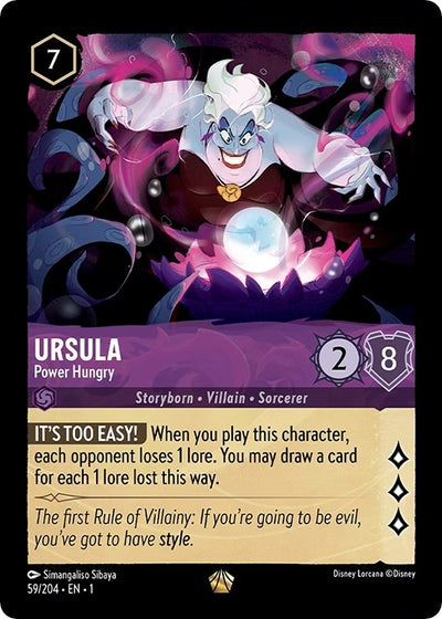 Image for Ursula - Power Hungry (The First Chapter) (59/204) - Disney Lorcana