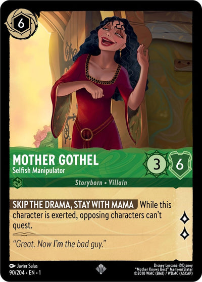Image for Mother Gothel - Selfish Manipulator (The First Chapter) (90/204) - Disney Lorcana