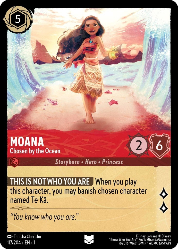 Image for Moana - Chosen by the Ocean (The First Chapter) (117/204) - Disney Lorcana