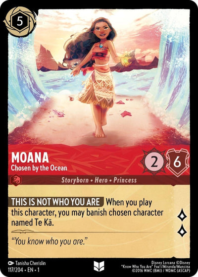 Image for Moana - Chosen by the Ocean (The First Chapter) (117/204) - Disney Lorcana
