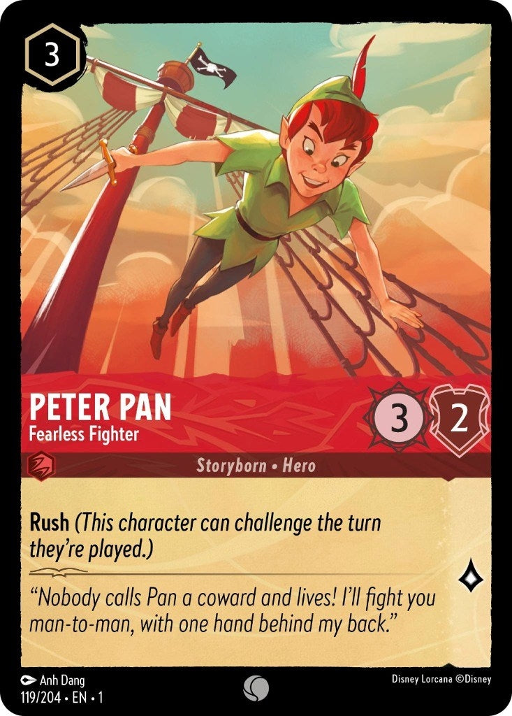 Image for Peter Pan - Fearless Fighter (The First Chapter) (119/204) - Disney Lorcana