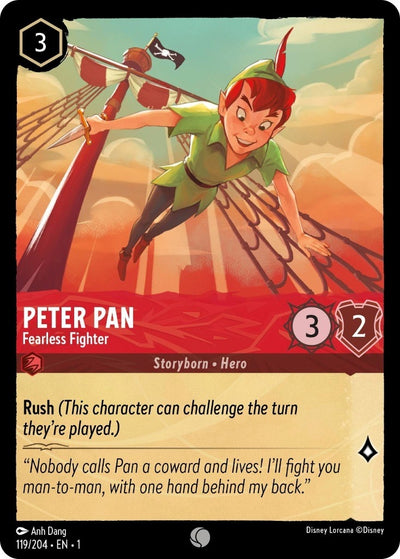 Image for Peter Pan - Fearless Fighter (The First Chapter) (119/204) - Disney Lorcana
