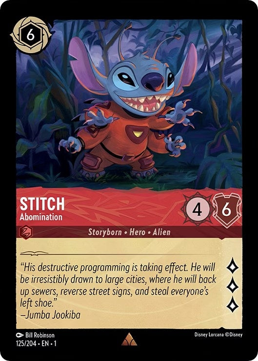 Image for Stitch - Abomination (The First Chapter) (125/204) - Disney Lorcana