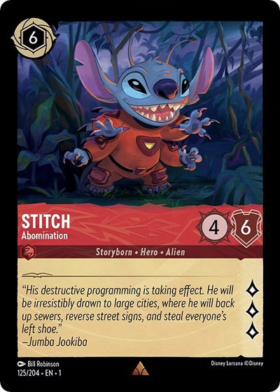 Image for Stitch - Abomination (The First Chapter) (125/204) - Disney Lorcana
