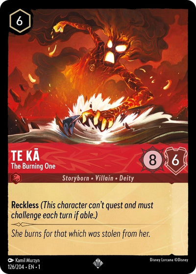 Image for Te Ka - The Burning One (The First Chapter) (126/204) - Disney Lorcana