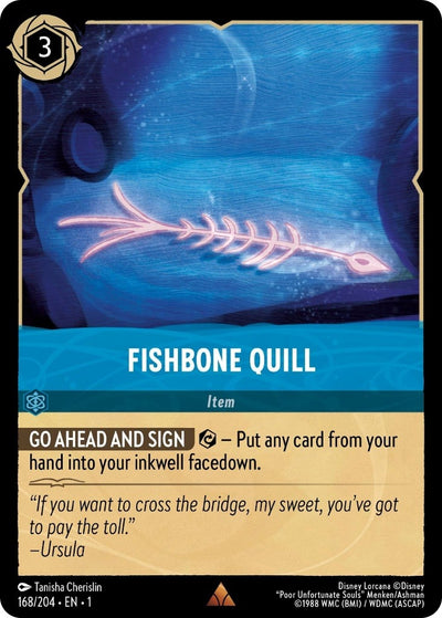 Image for Fishbone Quill (The First Chapter) (168/204) - Disney Lorcana