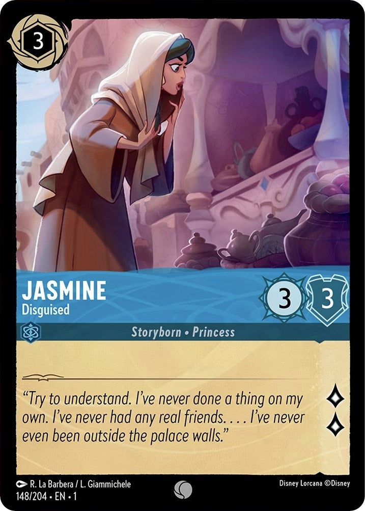 Image for Jasmine - Disguised (The First Chapter) (148/204) - Disney Lorcana