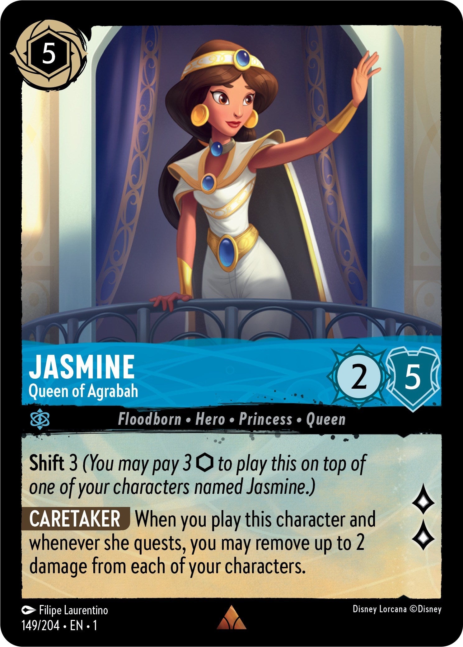 Image for Jasmine - Queen of Agrabah (The First Chapter) (149/204) - Disney Lorcana