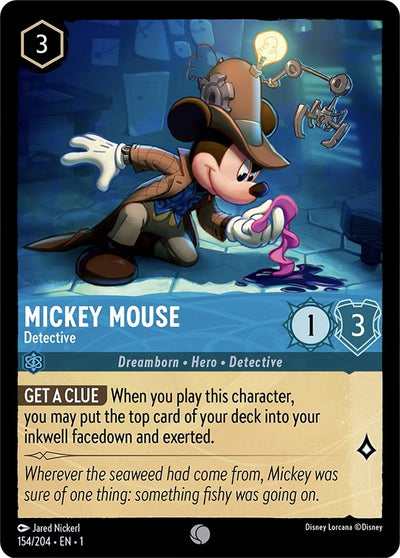 Image for Mickey Mouse - Detective (The First Chapter) (154/204) - Disney Lorcana