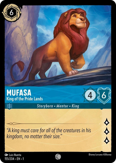 Image for Mufasa - King of the Pride Lands (The First Chapter) (155/204) - Disney Lorcana