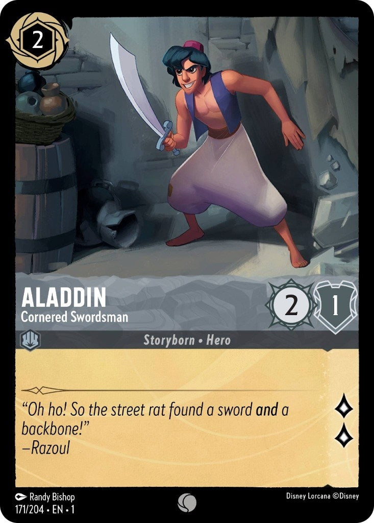 Image for Aladdin - Cornered Swordsman (The First Chapter) (171/204) - Disney Lorcana