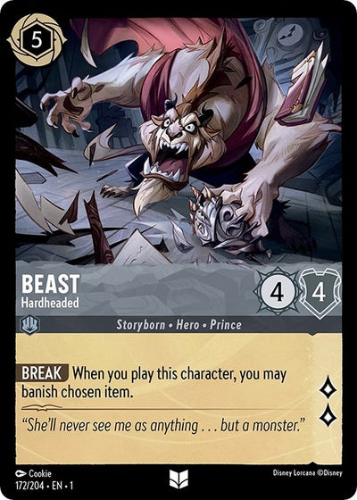 Image for Beast - Hardheaded (The First Chapter) (172/204) - Disney Lorcana