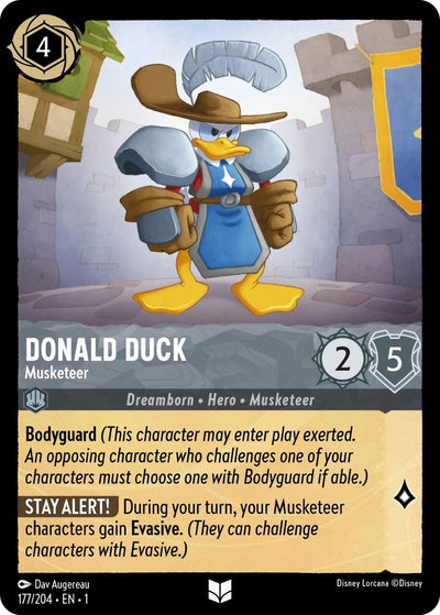 Image for Donald Duck - Musketeer (The First Chapter) (177/204) - Disney Lorcana