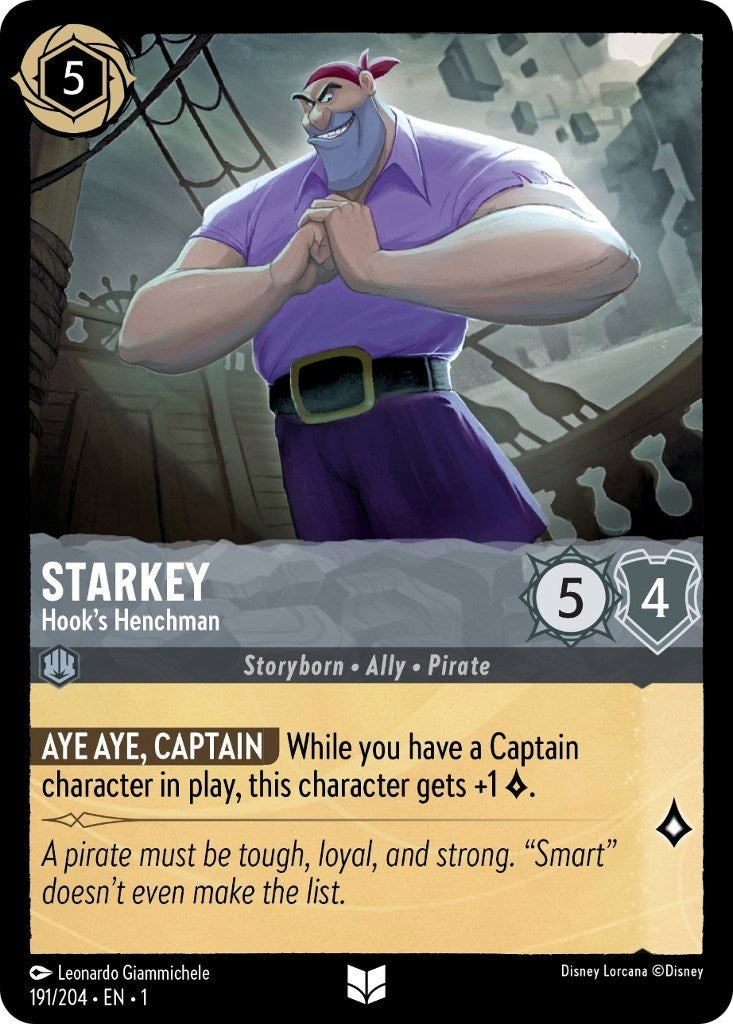 Image for Starkey - Hook's Henchman (The First Chapter) (191/204) - Disney Lorcana