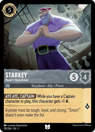 Image for Starkey - Hook's Henchman (The First Chapter) (191/204) - Disney Lorcana