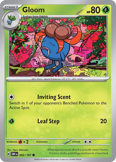 Image for Gloom (SV03: Obsidian Flames) (002/197) - Pokemon