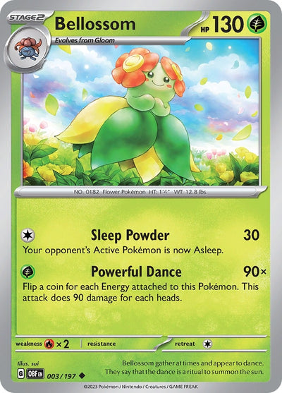 Image for Bellossom (SV03: Obsidian Flames) (003/197) - Pokemon