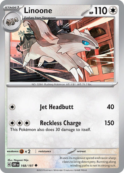 Image for Linoone (SV03: Obsidian Flames) (168/197) - Pokemon