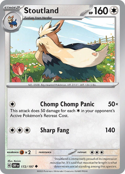 Image for Stoutland (SV03: Obsidian Flames) (172/197) - Pokemon