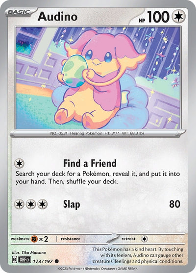 Image for Audino (SV03: Obsidian Flames) (173/197) - Pokemon